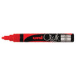 Uni Chalk Marker 1.8-2.5mm Bullet Tip Red PWE-5M - Cafe Supply