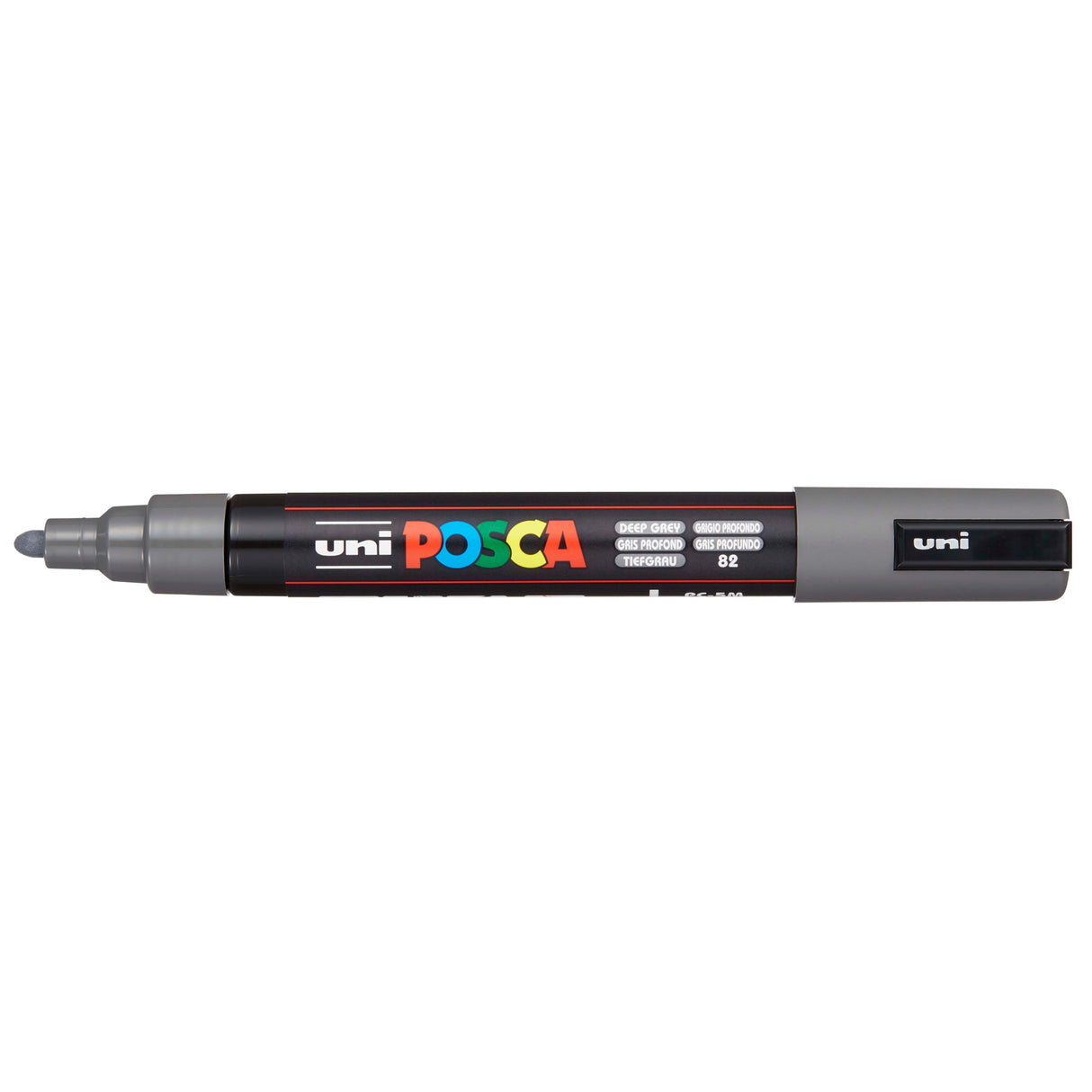 Uni Posca Marker 1.8-2.5mm Med Bullet Deep Grey PC-5M - Cafe Supply