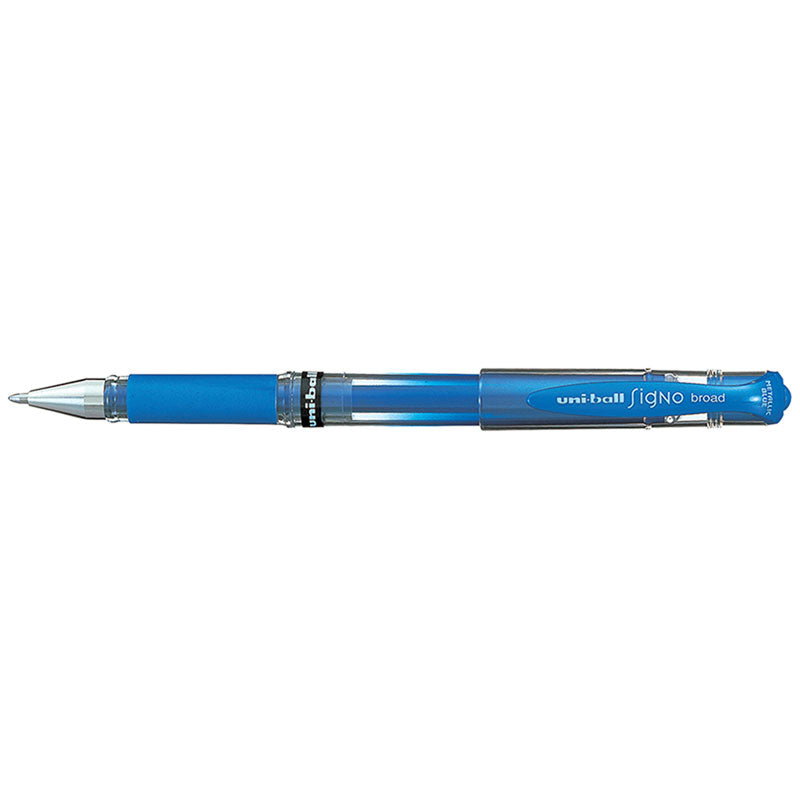 Uni-ball Signo Broad 1.0mm Capped Metallic Blue UM-153 - Cafe Supply