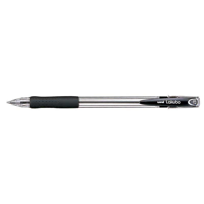 Uni Lakubo Capped Ballpoint 0.7mm Black SG-100 - Cafe Supply