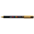 Uni Posca Marker 0.7mm Ultra-Fine Pin Tip Gold PC-1MR - Cafe Supply