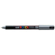 Uni Posca Marker 0.7mm Ultra-Fine Pin Tip Silver PC-1MR - Cafe Supply