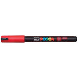 Uni Posca Marker 0.7mm Ultra-Fine Pin Tip Red PC-1MR - Cafe Supply