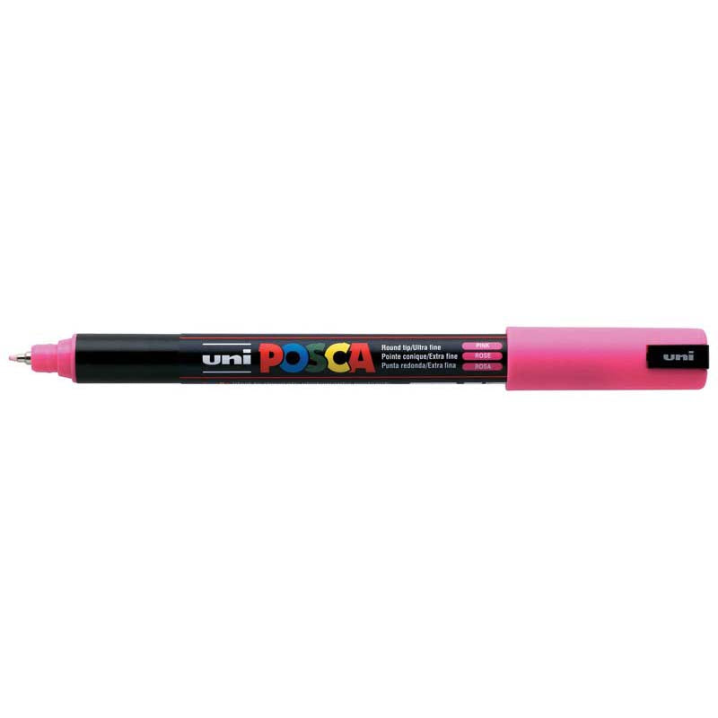 Uni Posca Marker 0.7mm Ultra-Fine Pin Tip Pink PC-1MR - Cafe Supply