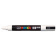 Uni Posca Marker 1.8-2.5mm Med Bullet White PC-5M - Cafe Supply