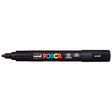 Uni Posca Marker 1.8-2.5mm Med Bullet Black PC-5M - Cafe Supply