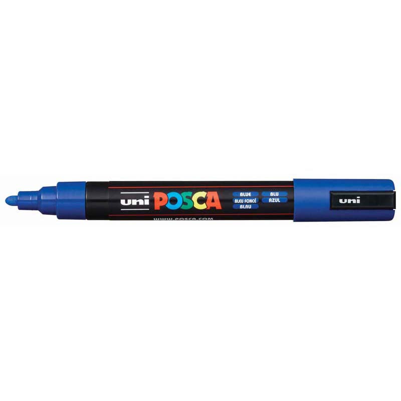 Uni Posca Marker 1.8-2.5mm Med Bullet Blue PC-5M - Cafe Supply