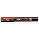 Uni Posca Marker 0.7mm Ultra-Fine Round Tip Brown PC-1M - Cafe Supply