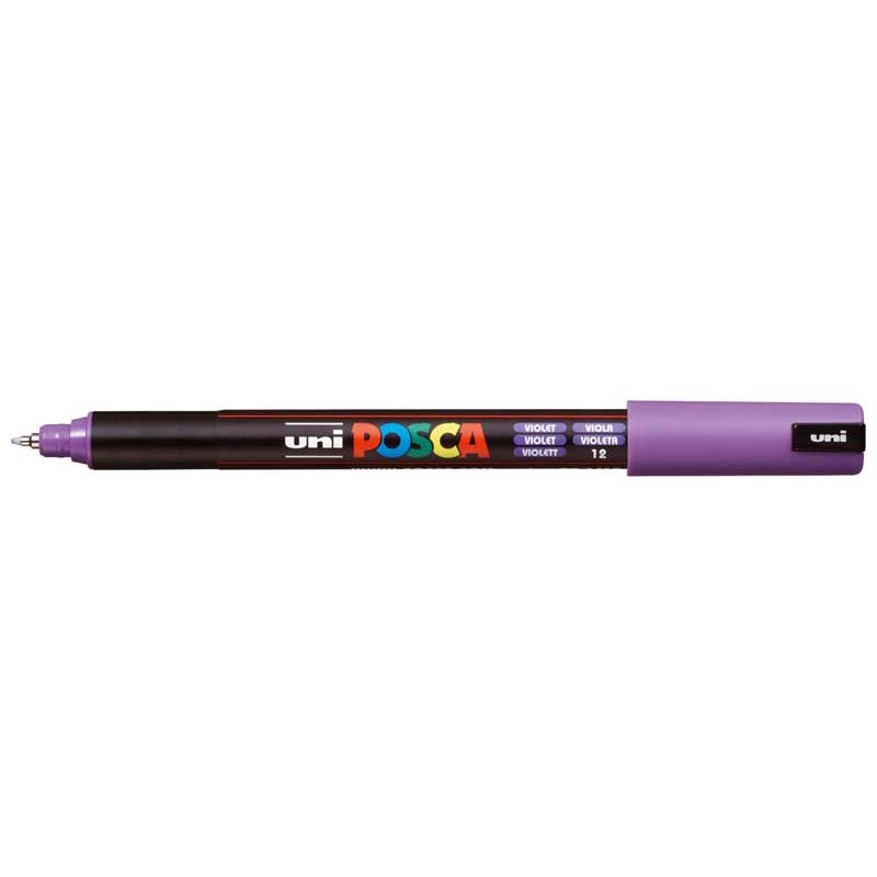 Uni Posca Marker 0.7mm Ultra-Fine Pin Tip Violet PC-1MR - Cafe Supply