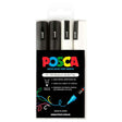 Uni Posca Marker 1.8-2.5mm 4 Pack Black White PC-5M - Cafe Supply