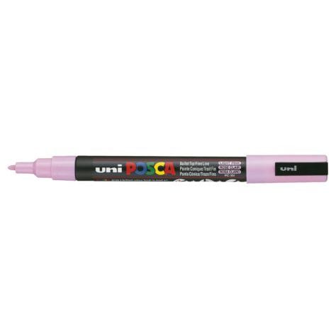 Uni Posca Marker 0.9-1.3mm Fine Light Pink PC-3M - Cafe Supply