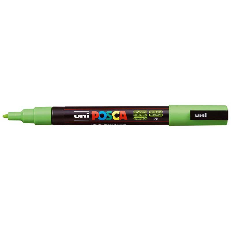 Uni Posca Marker 0.9-1.3mm Fine Apple Green PC-3M - Cafe Supply