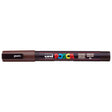 Uni Posca Marker 0.9-1.3mm Fine Dark Brown PC-3M - Cafe Supply