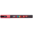 Uni Posca Marker 0.9-1.3mm Fine Glitter Red PC-3M - Cafe Supply