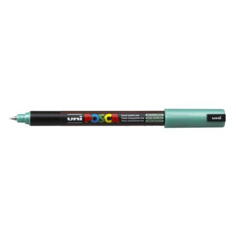 Uni Posca Marker 0.7mm Ultra-Fine Pin Tip Met Green PC-1MR - Cafe Supply