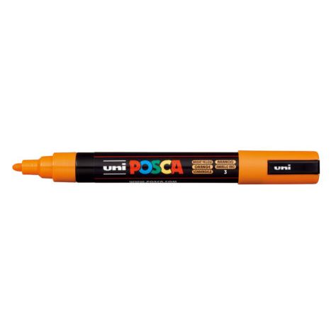 Uni Posca Marker 1.8-2.5mm Med Bullet Bright Yellow PC-5M - Cafe Supply