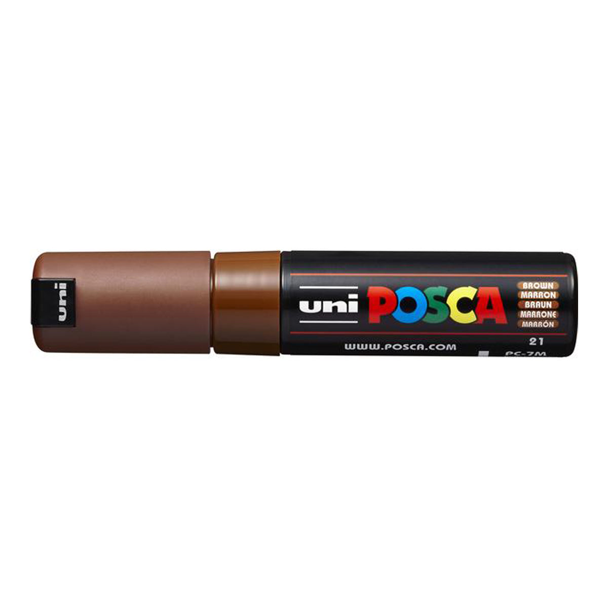 Uni Posca Marker 4.5-5.5mm Bold Bullet Brown PC-7M - Cafe Supply