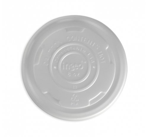 250ML / 8OZ BIOBOWL PLA WHITE LID - Cafe Supply