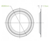 25CM / 10" WHITE BIOPLATES - 10PK - Cafe Supply