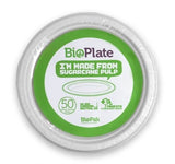 25CM / 10" WHITE BIOPLATES - 50PK - Cafe Supply