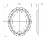 26X19CM / 10.25X7.75” OVAL BIOCANE PLATE - Cafe Supply