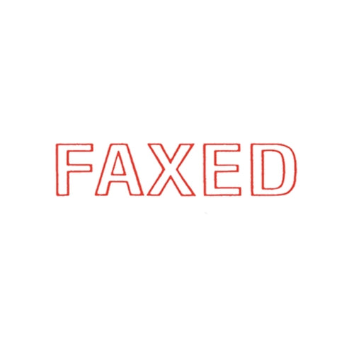 Dixon Stamp 030 Faxed Red Pre Inked - Cafe Supply