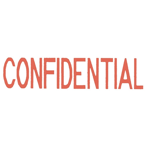 Dixon Stamp 002 Confidential Red Pre Inked - Cafe Supply