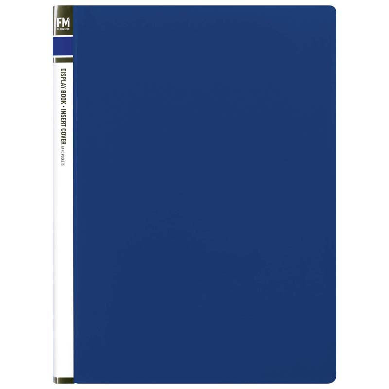 FM Display Book Blue Insert Cover 20 Pocket - Cafe Supply