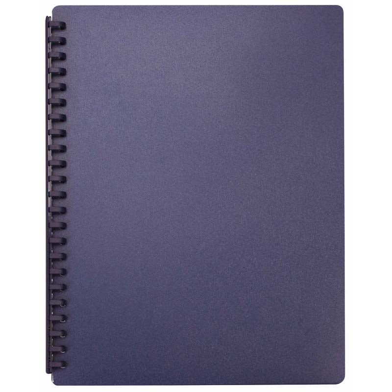 FM Display Book A4 Blue Refillable 20 Pocket - Cafe Supply