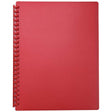 FM Display Book A4 Red Refillable 20 Pocket - Cafe Supply