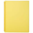 FM Display Book A4 Yellow Refillable 20 Pocket - Cafe Supply