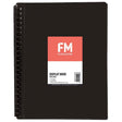 FM Display Book Black Insert Cover 20 Pocket Refillable - Cafe Supply