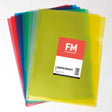 FM Pocket L Shape Clear A4 Assorted 10 Pack Hangsell - Cafe Supply