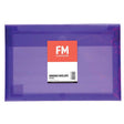 FM Envelope Reusable Purple Window Polyprop - Cafe Supply