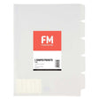 FM Pocket L Shape 5 Tab A4 Clear 5 Pack - Cafe Supply