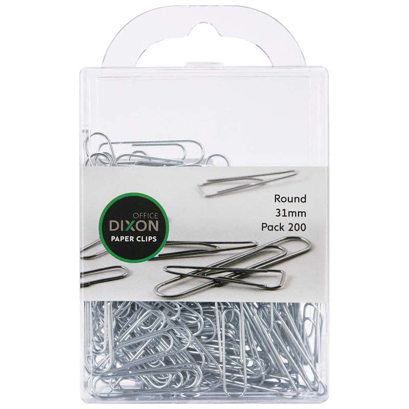 Dixon Paper Clips 31mm Round Pack 200 - Cafe Supply