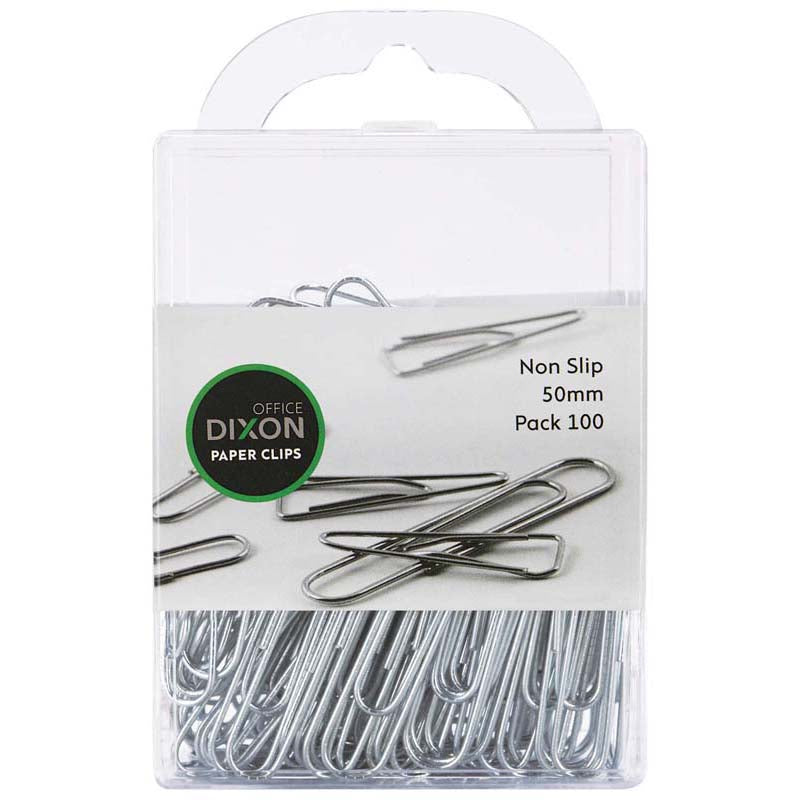 Dixon Paper Clips 50mm Nonslip Pack 100 - Cafe Supply