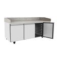 3 DOOR PIZZA TABLE FRIDGE 2010 MM EPF3485 - Cafe Supply