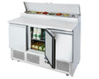 3 DOORS OPEN TOP SALADETTE FRIDGE 1365 MM ESL3853 - Cafe Supply