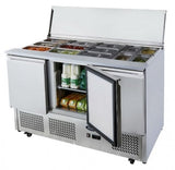 3 DOORS SLIDING LID SALADETTE FRIDGE 1365 MM ESL3850 - Cafe Supply