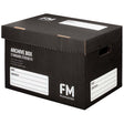 FM Box Archive Black Standard Strength 384x284x262mm Inside Measure - Cafe Supply