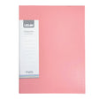 Ledah Pastels Display Book A4 Pink 20 Pocket - Cafe Supply