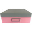 Ledah Pastels Storage Box A4 Pink - Cafe Supply