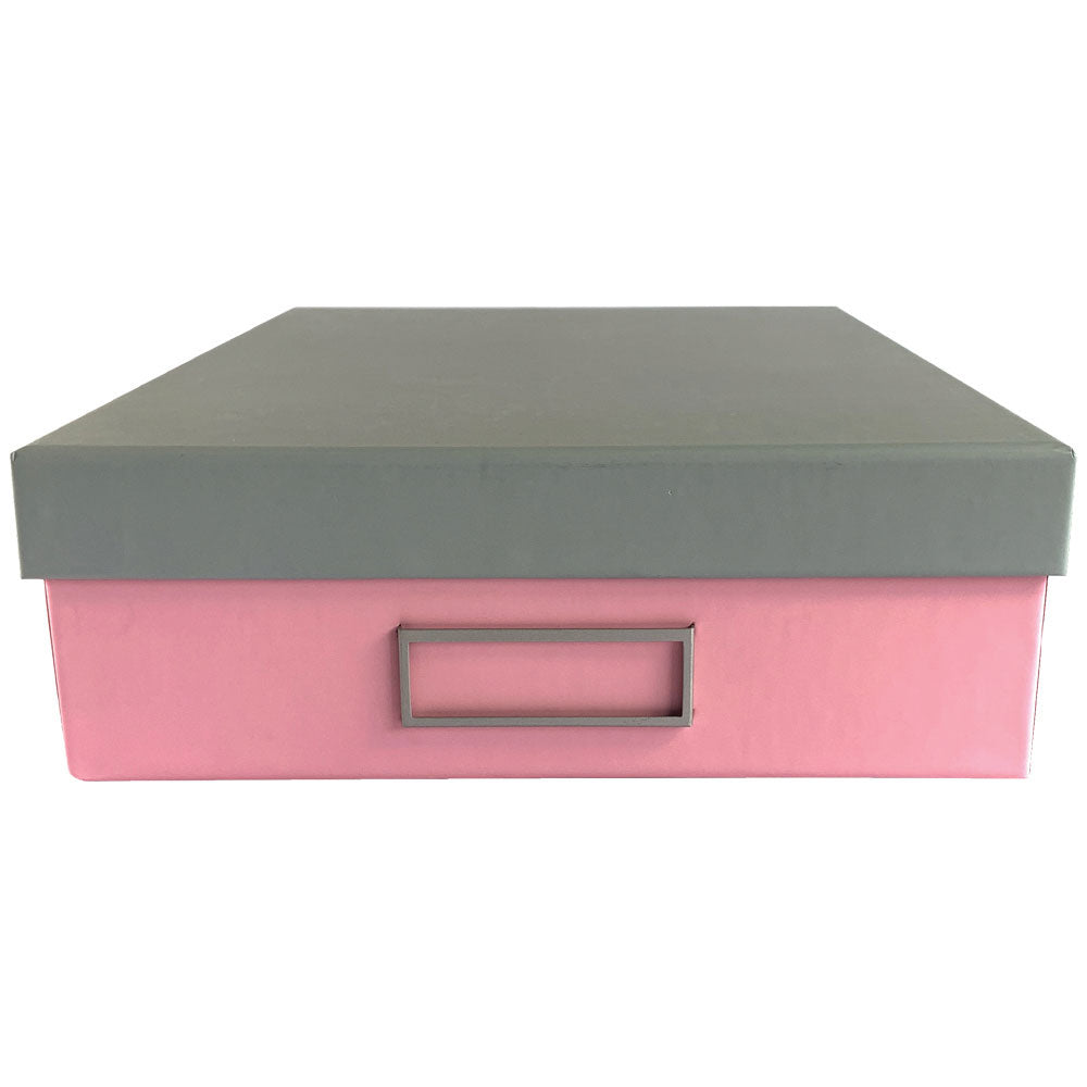 Ledah Pastels Storage Box A4 Pink - Cafe Supply