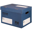 FM Box Archive Blue Standard Strength 384x284x262mm Inside Measure - Cafe Supply