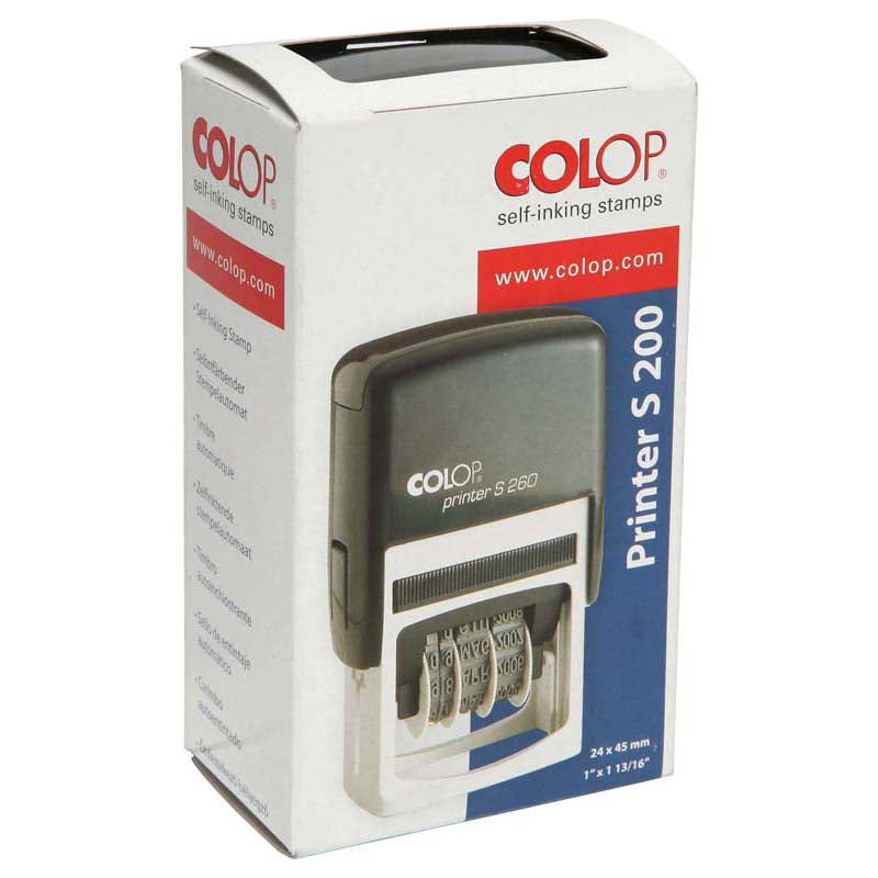 Colop Stamp Dater S260 Date With Custom Plate - Cafe Supply