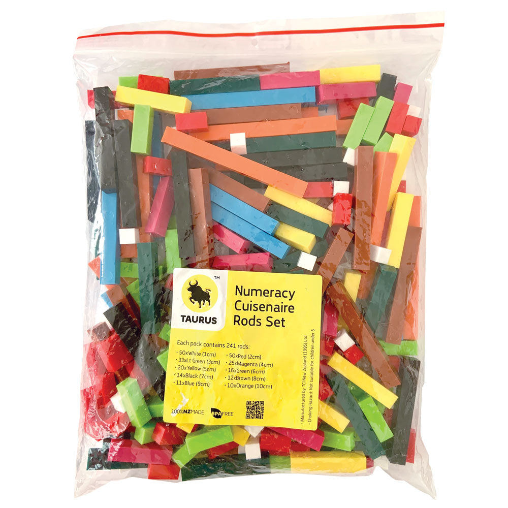 Taurus Numeracy Rods Set 241 Pieces - Cafe Supply