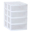 Taurus Desk Organiser 4 Drawer A4 White - Cafe Supply