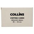 Collins Visiting Cards Reduced Small 90x55mm Packet 52 - Cafe Supply