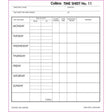 Collins Wage Time Sheets No.11 187x220mm 100 Leaf - Cafe Supply